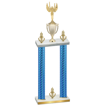 Double Blue Carbon Fiber Victory Victory Trophy