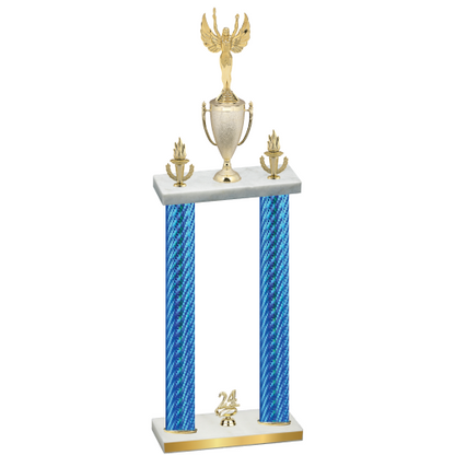 Double Blue Carbon Fiber Year Victory Trophy