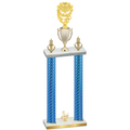 Double Blue Carbon Fiber Third Place Pickleball Trophy