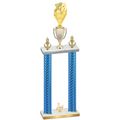 Double Blue Carbon Fiber Third Place Pickleball Trophy