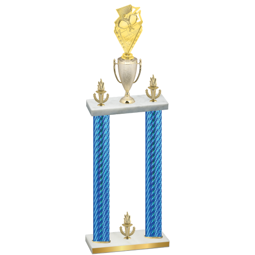 Double Blue Carbon Fiber Victory Pickleball Trophy
