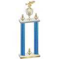 Double Blue Carbon Fiber Victory Fishing Trophy