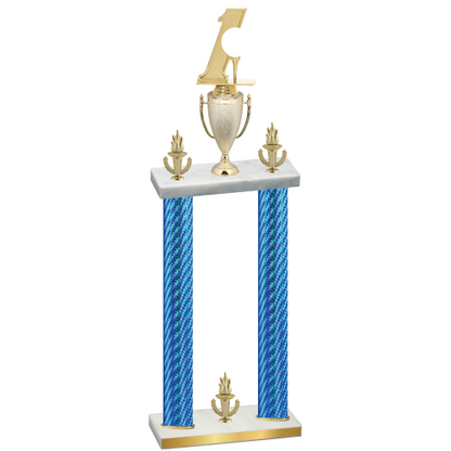 Double Blue Carbon Fiber Victory Golf Trophy