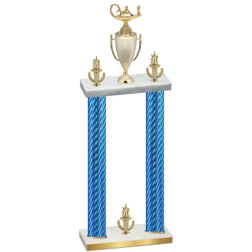 Double Blue Carbon Fiber Victory Academics Trophy