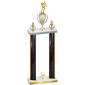 Double Black Glacier Fourth Place Rugby Trophy