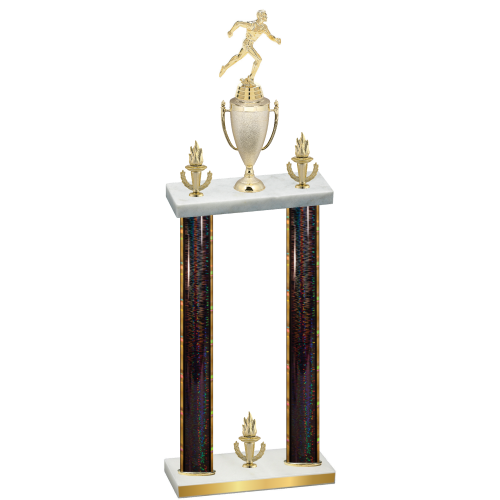 Double Black Glacier Victory Running Trophy