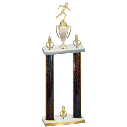 Double Black Glacier Victory Running Trophy