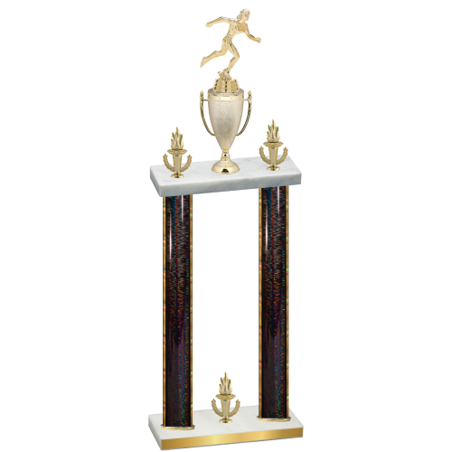 Double Black Glacier Victory Running Trophy