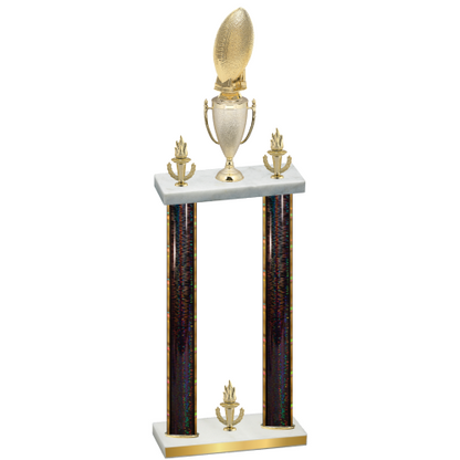 Double Black Glacier Victory Football Trophy