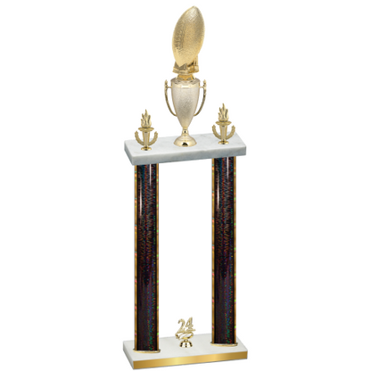 Double Black Glacier Year Football Trophy