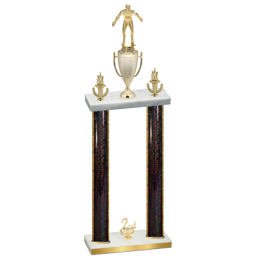 Double Black Glacier Second Place Wrestling Trophy