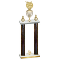 Double Black Glacier Fourth Place Bowling Trophy