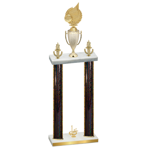 Double Black Glacier First Place Volleyball Trophy