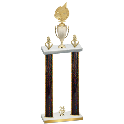 Double Black Glacier Year Volleyball Trophy