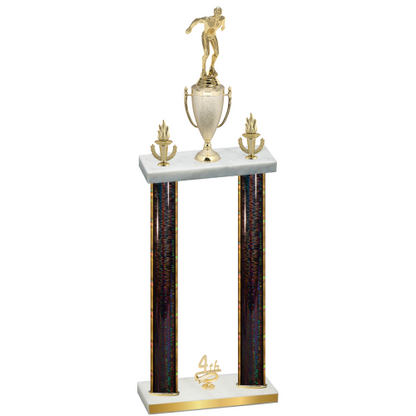Double Black Glacier Fourth Place Swimming Trophy