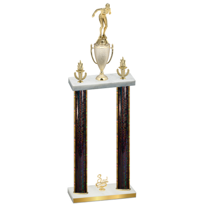 Double Black Glacier Third Place Tennis Trophy