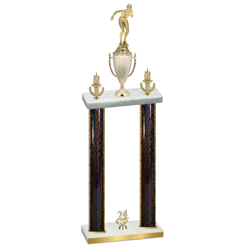 Double Black Glacier Year Tennis Trophy