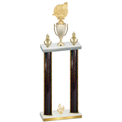 Double Black Glacier Fourth Place Swimming Trophy