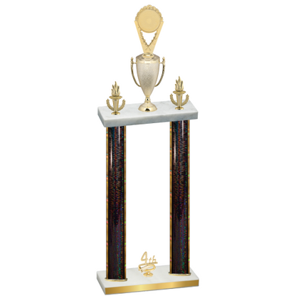Double Black Glacier Fourth Place Insert Trophy