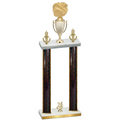 Double Black Glacier Year Cheerleading Trophy