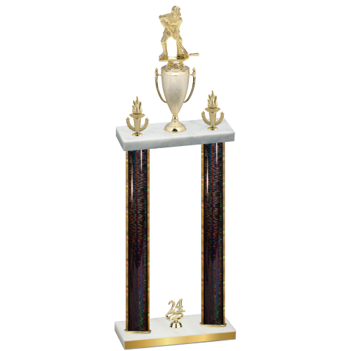 Double Black Glacier Year Hockey Trophy