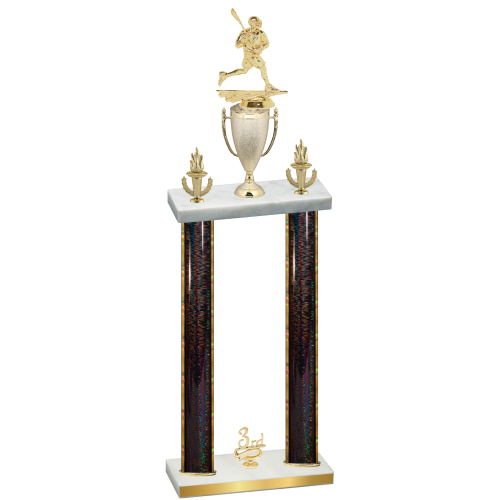 Double Black Glacier Third Place Lacrosse Trophy