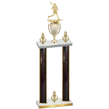 Double Black Glacier Victory Lacrosse Trophy