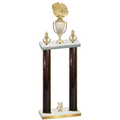 Double Black Glacier Year Basketball Trophy