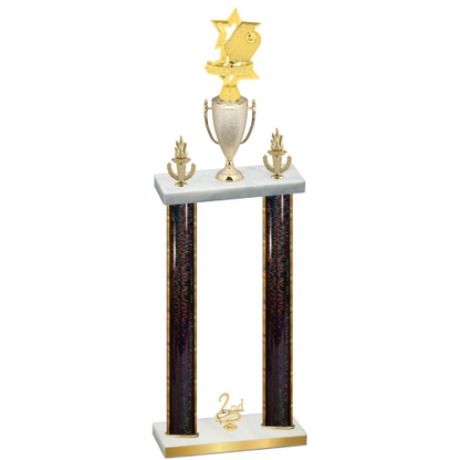 Double Black Glacier Second Place Pickleball Trophy