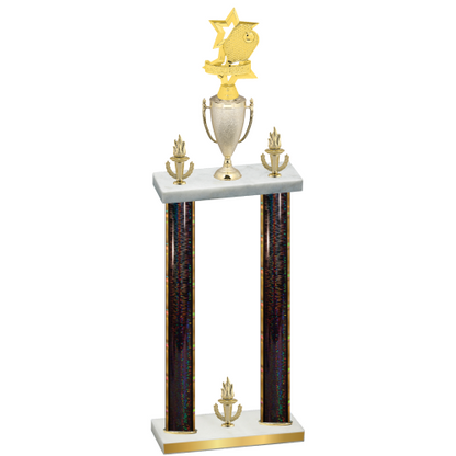 Double Black Glacier Victory Pickleball Trophy