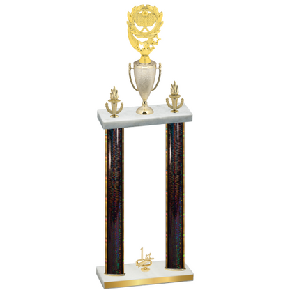 Double Black Glacier First Place Pickleball Trophy