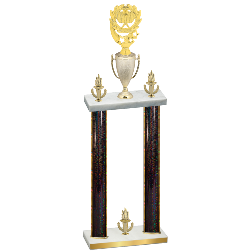 Double Black Glacier Victory Pickleball Trophy