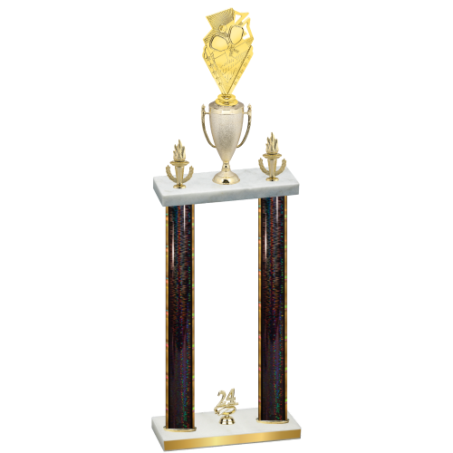 Double Black Glacier Year Pickleball Trophy