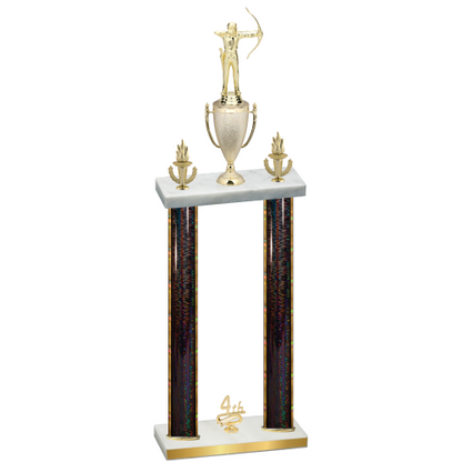 Double Black Glacier Fourth Place Archery Trophy