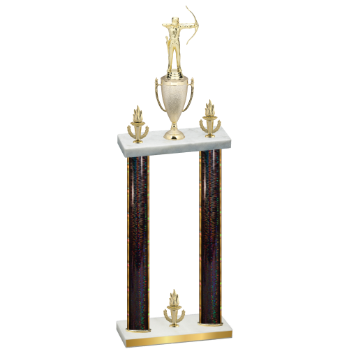 Double Black Glacier Victory Archery Trophy