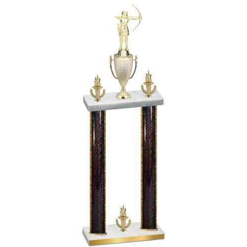 Double Black Glacier Victory Archery Trophy