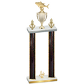 Double Black Glacier Fourth Place Fishing Trophy