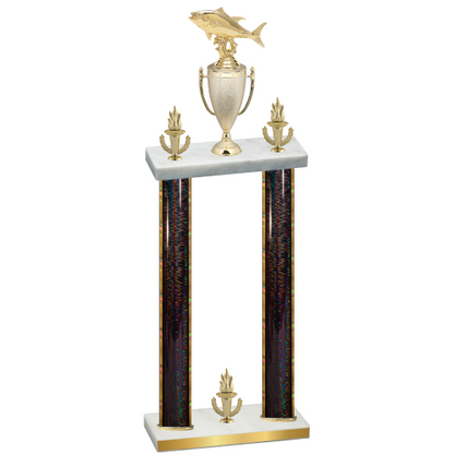Double Black Glacier Victory Fishing Trophy