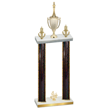 Double Black Glacier Fourth Place Chess Trophy