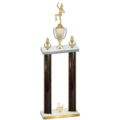 Double Black Glacier Third Place Majorette Trophy