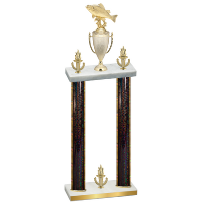 Double Black Glacier Victory Fishing Trophy