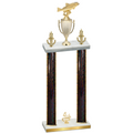 Double Black Glacier Fourth Place Fishing Trophy