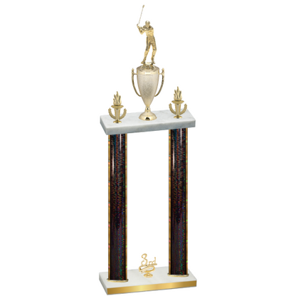 Double Black Glacier Third Place Golf Trophy