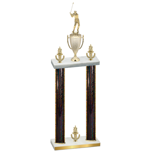 Double Black Glacier Victory Golf Trophy