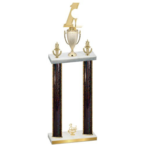 Double Black Glacier Third Place Golf Trophy