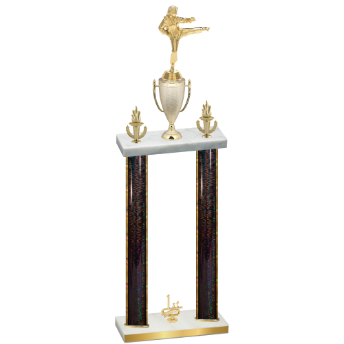 Double Black Glacier First Place Karate Trophy