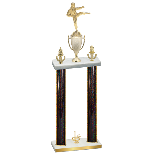Double Black Glacier First Place Karate Trophy