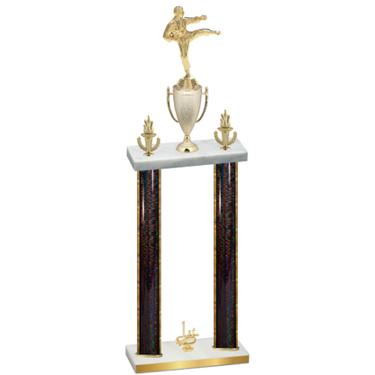 Double Black Glacier First Place Karate Trophy