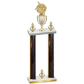 Double Black Glacier Victory Baseball Trophy