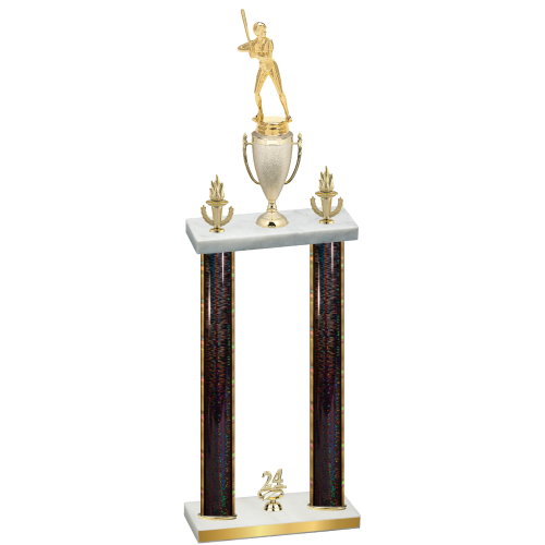 Double Black Glacier Year Softball Trophy